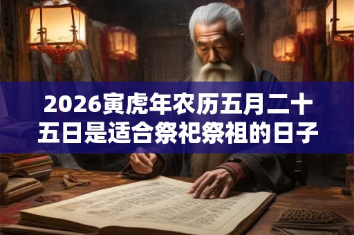 2026寅虎年农历五月二十五日是适合祭祀祭祖的日子? 2026寅虎年农历五月二十五日是适合祭祀祭祖的日子?