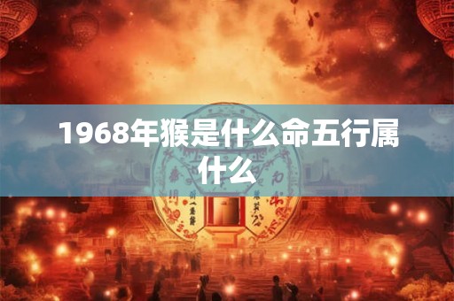 1968年猴是什么命五行属什么 1968年猴是什么命五行属什么