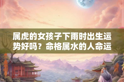 属虎的女孩子下雨时出生运势好吗？命格属水的人命运如何？