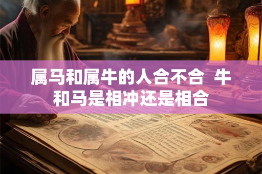 属马和属牛的人合不合  牛和马是相冲还是相合