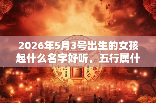 2026年5月3号出生的女孩起什么名字好听,五行属什么 2026年5月3号出生的女孩起什么名字好听,五行属什么