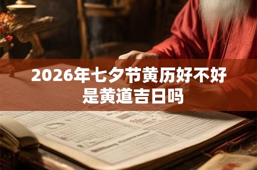 2026年七夕节黄历好不好  是黄道吉日吗
