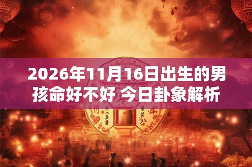 2026年11月16日出生的男孩命好不好 今日卦象解析