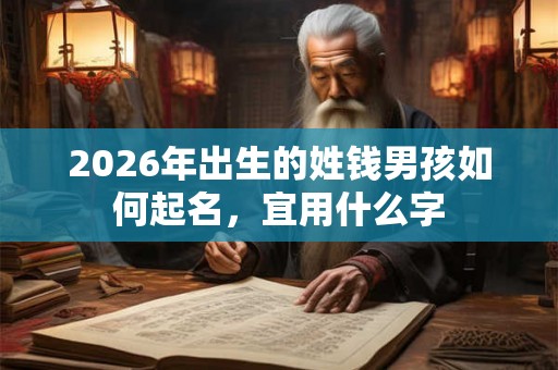 2026年出生的姓钱男孩如何起名，宜用什么字