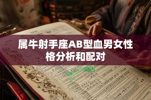 属牛射手座AB型血男女性格分析和配对 属牛射手座AB型血男女性格分析和配对