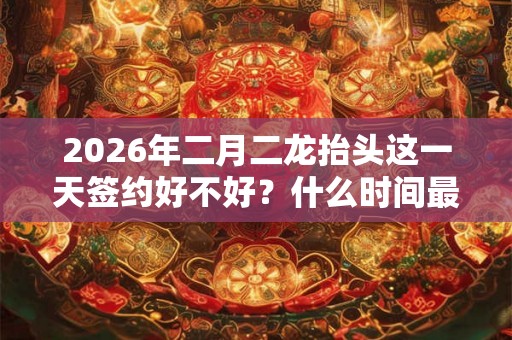 2026年二月二龙抬头这一天签约好不好？什么时间最好？