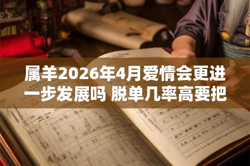 属羊2026年4月爱情会更进一步发展吗 脱单几率高要把握