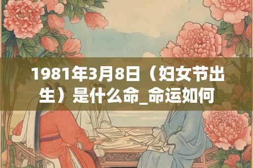 1981年3月8日（妇女节出生）是什么命_命运如何