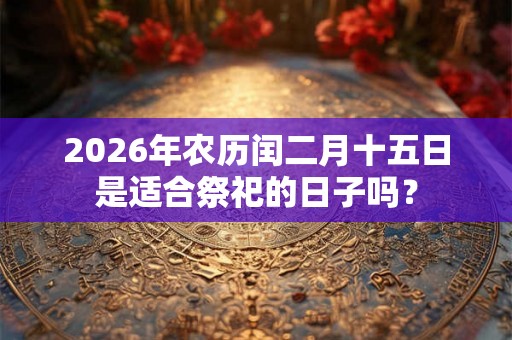 2026年农历闰二月十五日是适合祭祀的日子吗？