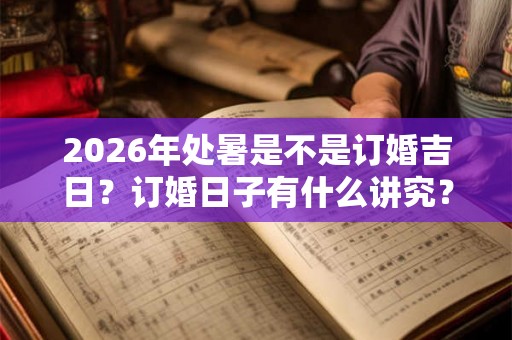 2026年处暑是不是订婚吉日?订婚日子有什么讲究? 2026年处暑是不是订婚吉日?订婚日子有什么讲究?