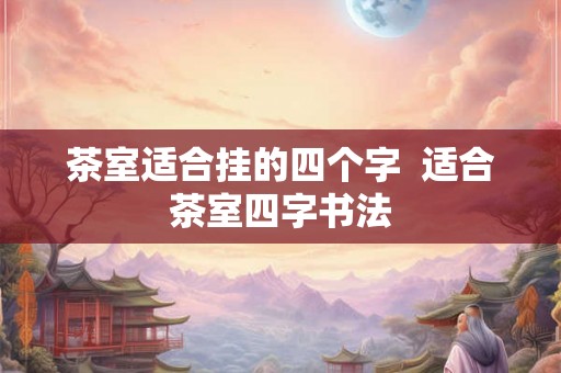 茶室适合挂的四个字  适合茶室四字书法