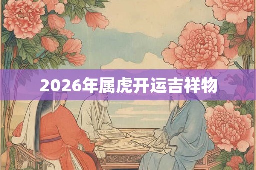 2026年属虎开运吉祥物 2026年属虎开运吉祥物