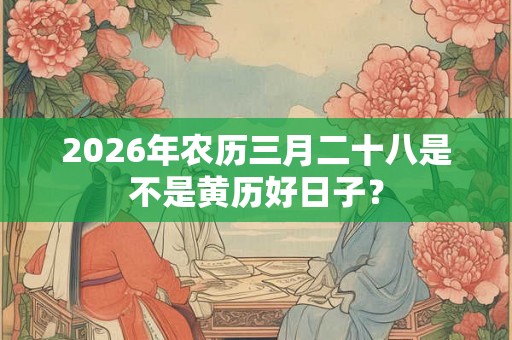 2026年农历三月二十八是不是黄历好日子？