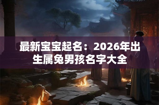 最新宝宝起名：2026年出生属兔男孩名字大全