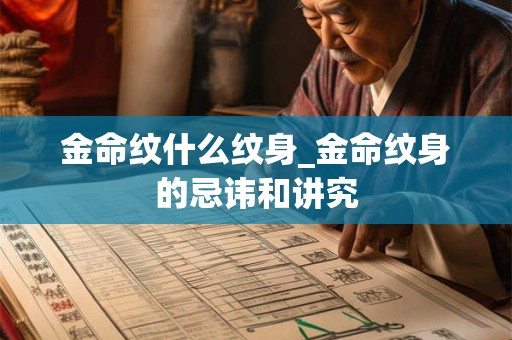 金命纹什么纹身_金命纹身的忌讳和讲究