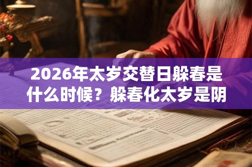 2026年太岁交替日躲春是什么时候?躲春化太岁是阴历还是阳历? 2026年太岁交替日躲春是什么时候?躲春化太岁是阴历还是阳历?