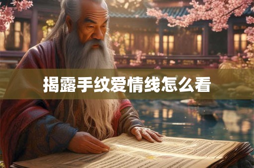 揭露手纹爱情线怎么看 揭露手纹爱情线怎么看