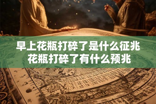 早上花瓶打碎了是什么征兆 花瓶打碎了有什么预兆