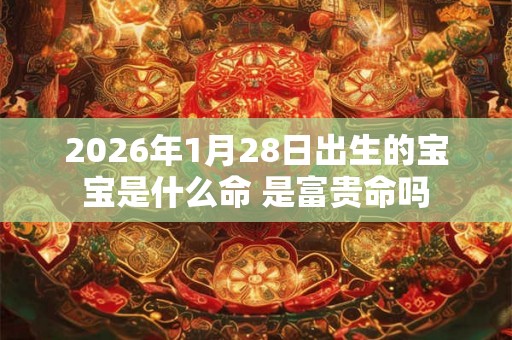 2026年1月28日出生的宝宝是什么命 是富贵命吗