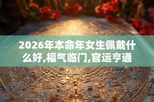 2026年本命年女生佩戴什么好,福气临门,官运亨通 2026年本命年女生佩戴什么好,福气临门,官运亨通