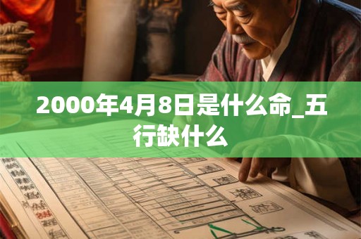 2000年4月8日是什么命_五行缺什么