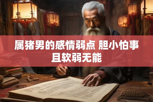 属猪男的感情弱点 胆小怕事且软弱无能