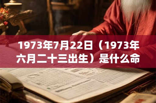 1973年7月22日（1973年六月二十三出生）是什么命_命运如何