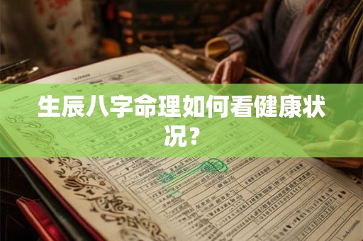 生辰八字命理如何看健康状况？