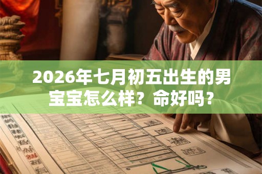 2026年七月初五出生的男宝宝怎么样？命好吗？