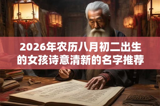 2026年农历八月初二出生的女孩诗意清新的名字推荐