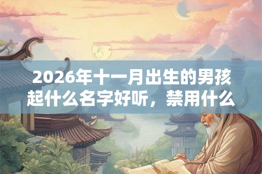 2026年十一月出生的男孩起什么名字好听，禁用什么字