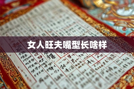 女人旺夫嘴型长啥样
