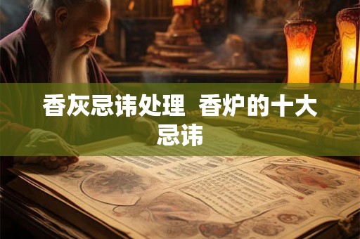 香灰忌讳处理  香炉的十大忌讳