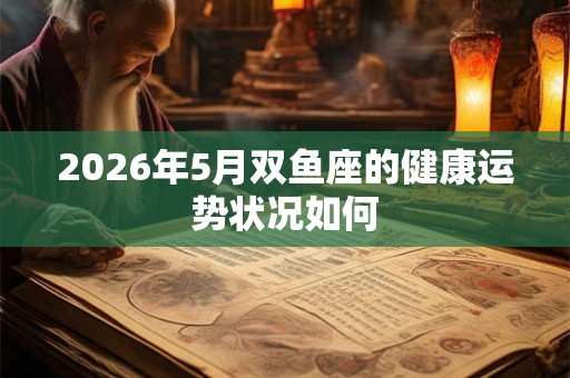 2026年5月双鱼座的健康运势状况如何