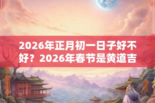 2026年正月初一日子好不好？2026年春节是黄道吉日吗？
