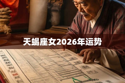 天蝎座女2026年运势