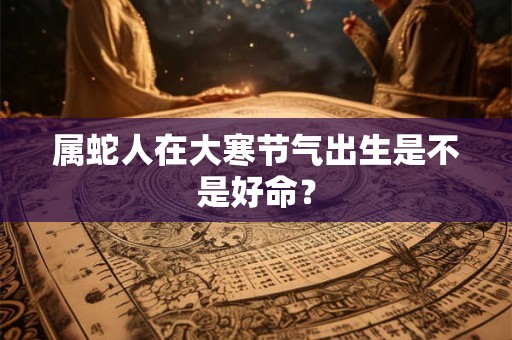 属蛇人在大寒节气出生是不是好命？