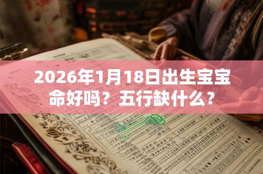 2026年1月18日出生宝宝命好吗？五行缺什么？