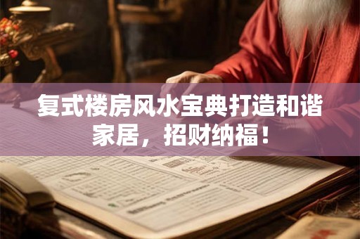 复式楼房风水宝典打造和谐家居，招财纳福！