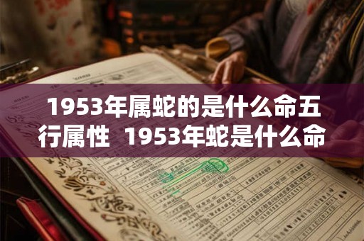 1953年属蛇的是什么命五行属性  1953年蛇是什么命相