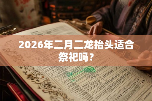 2026年二月二龙抬头适合祭祀吗？