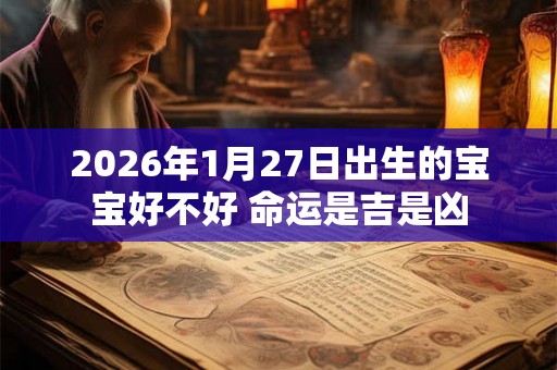 2026年1月27日出生的宝宝好不好 命运是吉是凶