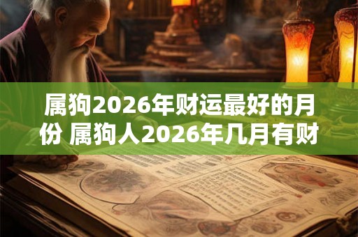 属狗2026年财运最好的月份 属狗人2026年几月有财运