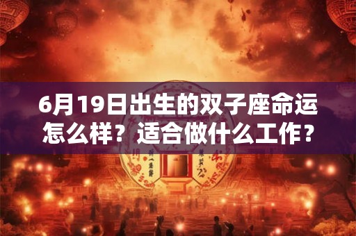 6月19日出生的双子座命运怎么样？适合做什么工作？