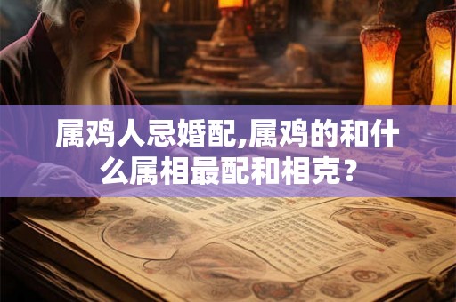 属鸡人忌婚配,属鸡的和什么属相最配和相克？