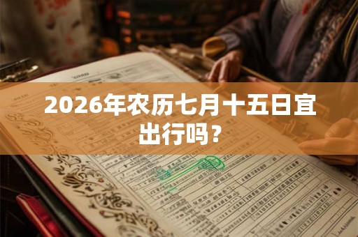 2026年农历七月十五日宜出行吗？