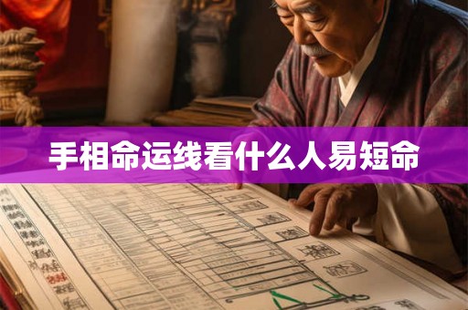 手相命运线看什么人易短命 手相命运线看什么人易短命