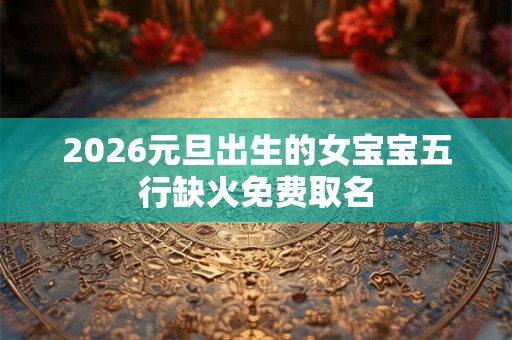 2026元旦出生的女宝宝五行缺火免费取名