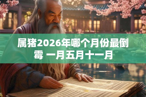 属猪2026年哪个月份最倒霉 一月五月十一月