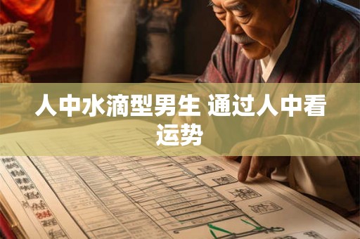 人中水滴型男生 通过人中看运势